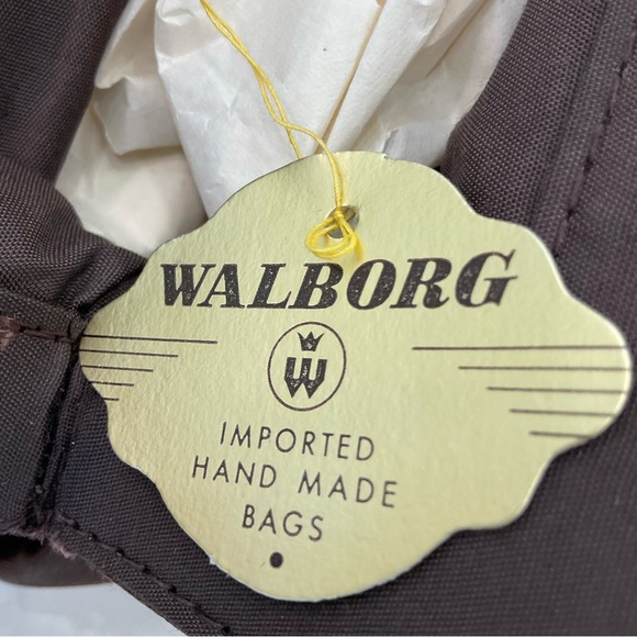 Balborg beaded satin clutch evening bag with strap, NWT yet vintage, excellent! - Picture 9 of 13